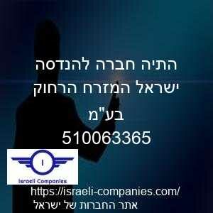 התיה חברה להנדסה ישראל המזרח הרחוק בעמ חפ 510063365