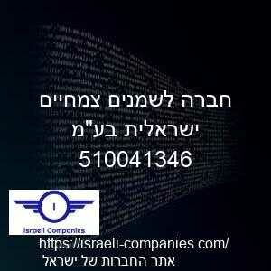 חברה לשמנים צמחיים ישראלית בעמ חפ 510041346