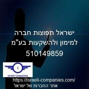 ישראל תפוצות חברה למימון ולהשקעות בעמ חפ 510149859
