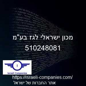 מכון ישראלי לגז בעמ חפ 510248081