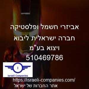 אביזרי חשמל ופלסטיקה חברה ישראלית ליבוא ויצוא בעמ חפ 510469786