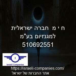 ח י מ  חברה ישראלית למגנזיום בעמ חפ 510692551
