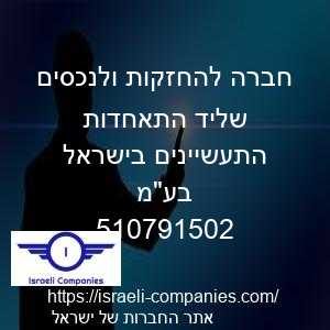 חברה להחזקות ולנכסים שליד התאחדות התעשיינים בישראל בעמ חפ 510791502