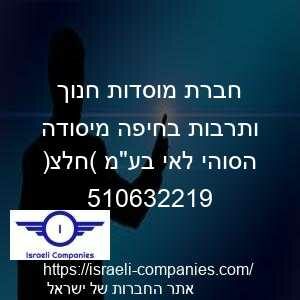 חברת מוסדות חנוך ותרבות בחיפה מיסודה הסוהי לאי בעמ (חלצ) חפ 510632219