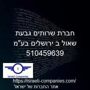 חברת שרותים גבעת שאול ב ירושלים בעמ חפ 510459639