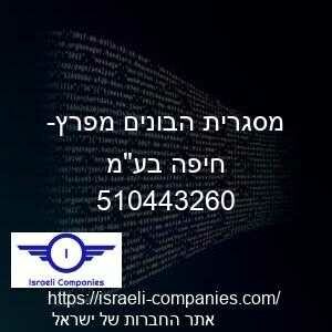 מסגרית הבונים מפרץ-חיפה בעמ חפ 510443260