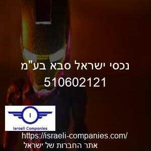 נכסי ישראל סבא בעמ חפ 510602121