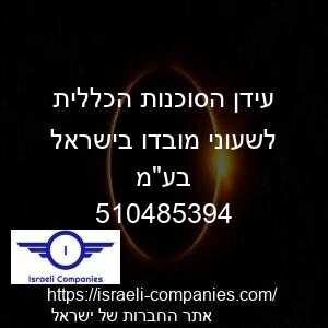 עידן הסוכנות הכללית לשעוני מובדו בישראל בעמ חפ 510485394